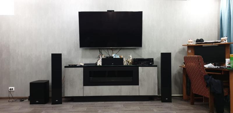 Встраивоемый биокамин в тумбу под телевизор